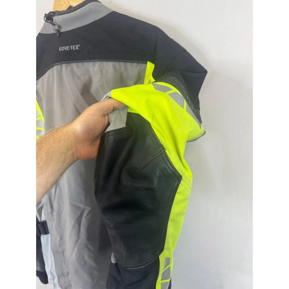 Klim Latitude Gore-Tex Motorcycle Jacket Hi-Vis Gray Neon Yellow 2XL 5146-003
